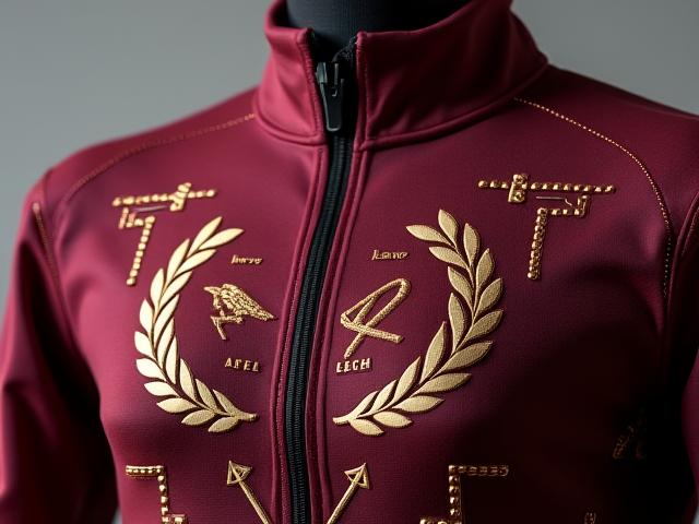 Abbigliamento con sottili elementi di design romano